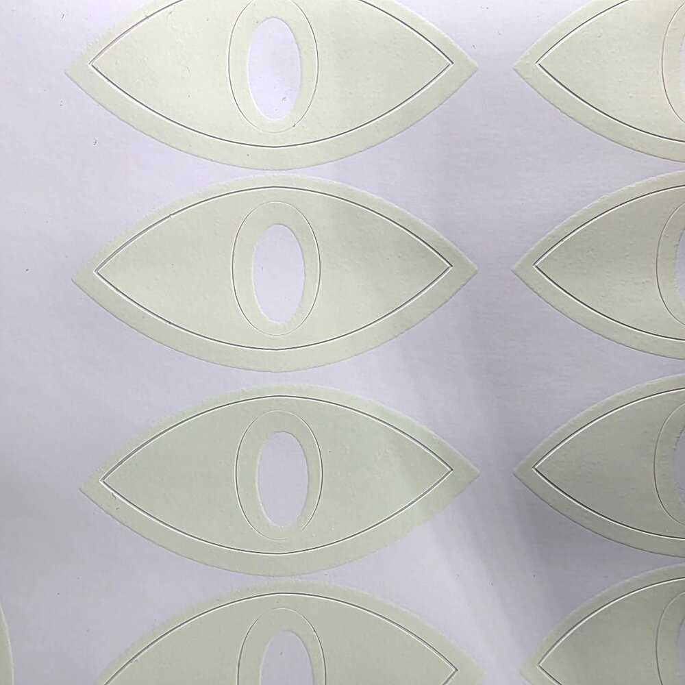 Wall Decals Eyes Vinyl Removable Glow In The Dark halloween spooky scary